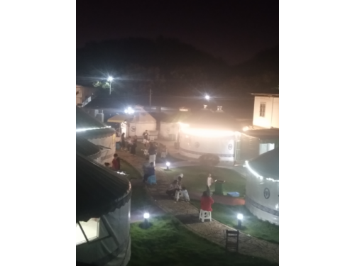 蒙古包夜景图